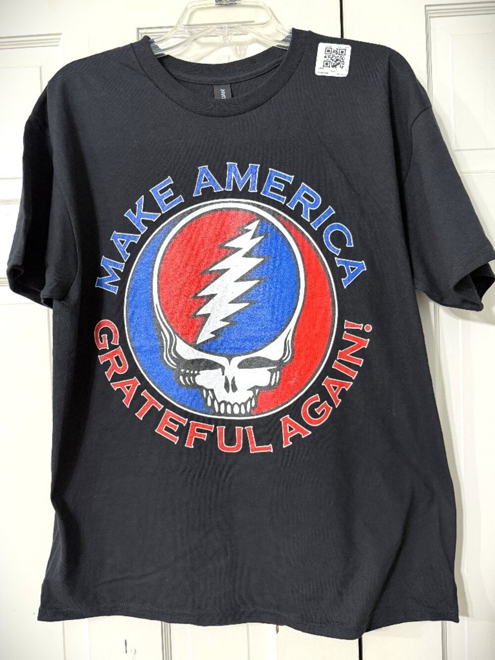 Grateful Dead Black Make America Grateful Again Tee Shirt Men's Size L New